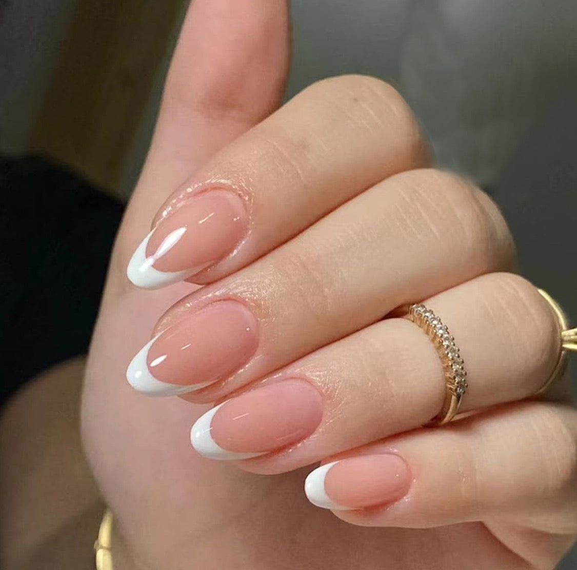 ACRYLIC PINK AND WHITE